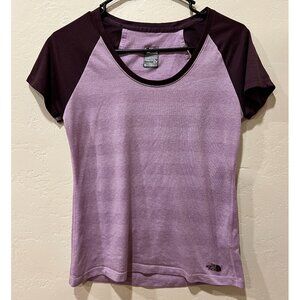 The North Face Purple Stripe Short Sleeve Tee - Size S